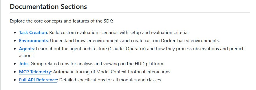 HUD SDK：赋能 AI Agent 评估，支持多环境、预设任务和简易 API
