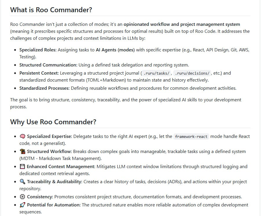 Roo Commander：多Agent项目管理，赋能Roo Code，提升开发效率
